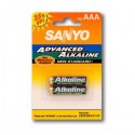 Battery alkaline AAA size (2pc) Sanyo