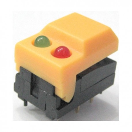 DIP Pushbutton Switch Small /w 2 LED