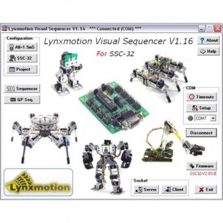 Lynxmotion SSC-32 Sequencer Software
