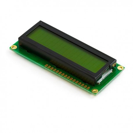 Character LCD 16x2, STN, Yellow Green Background, Yellow Green Backlight