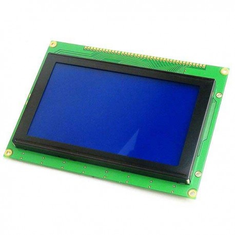 Graphic LCD 240x128 (B) /w backlight, blue STN