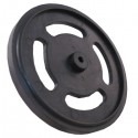 Plastic Wheel for Gear Motor Black