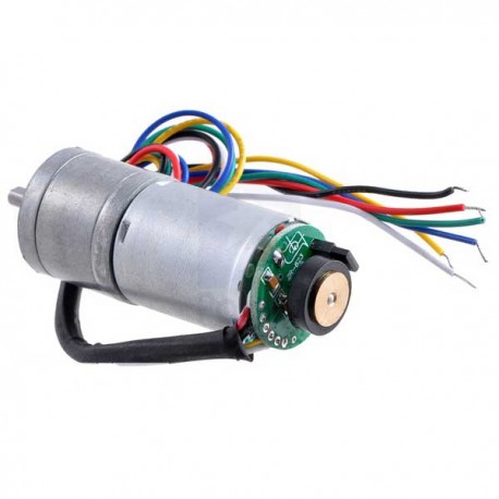 34:1 Metal Gearmotor 25Dx52L mm HP with 48 CPR encoder