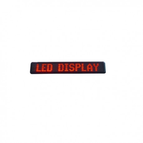LED Message Display 125,5x16cm, double line, 16x160 dots, Red