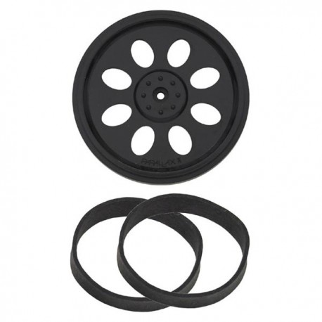 Boe-Bot / SumoBot Wheel and Tire - 1 Wheel &amp 2 Tire