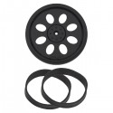 Boe-Bot / SumoBot Wheel and Tire - 1 Wheel &amp 2 Tire