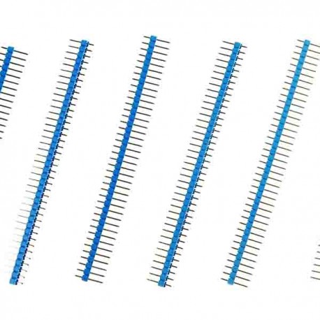 40 Pin Headers - Straight (Blue)
