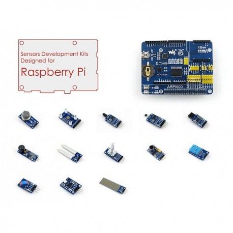 Raspberry Pi Expansion Board with 13 Sensor Pack