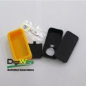 Plastic Case Black Yellow 38.6x15.5x78.6mm with Battery Compartment