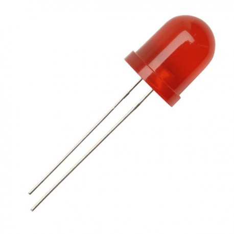 Led Red Ultra Bright Diffused 10mm