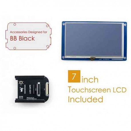 7 inch Touch Screen LCD 800x480 Pack for BeagleBone Black