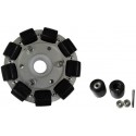 100mm Double Aluminium Omni Wheel /W Bearing Rollers