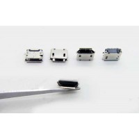 MICRO USB CONNECTOR B TYPE FEMALE 05P SMT 90°