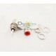 RCA Socket panel panjang 20.46mm (1 pin, merah &amp hitam)