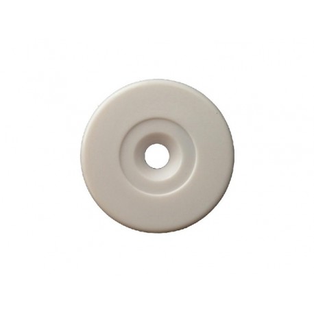 RFID 125KHz ABS Disc Tag 30mm White with Hole