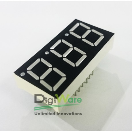 7 Segment 3 Digits 0.56&quot Ultra Bright Green Color Common Cathoda tipe L