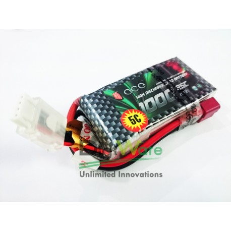 Gens Ace 1000mAh 11.1V 25C 3S1P LiPo Battery Pack