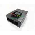 Raspberry Pi 3 ABS Case with Cooling Fan Black