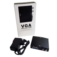 Saintholly HDMI to VGA & Audio Converter - Black