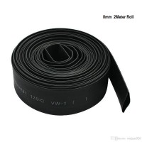 Heat Shrinkable Tube Black 8mm Black (1 meter)