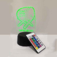 Lampu Hias Idul Fitri LED RGB Remote Acrylic Akrilik