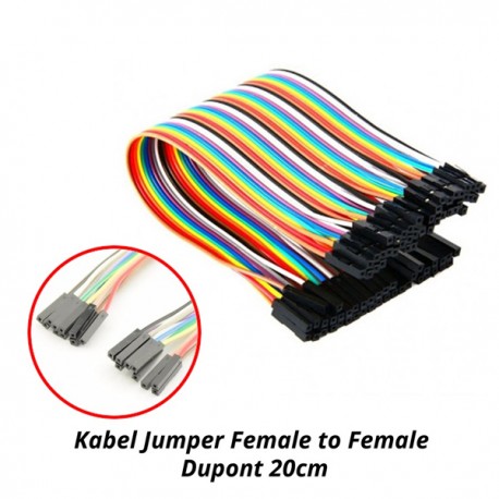 Kabel Jumper Female to Female Dupont 20cm
