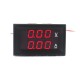 Digital Voltmeter Amperemeter DC 0 -100V 1A LED 1.7"