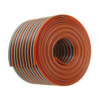 Flat Rainbow Ribbon Cable Kabel Pelangi 50 Pin 1 meter