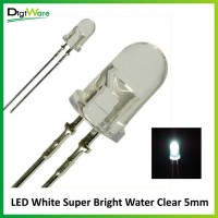 LED White Super Bright Water Clear 5mm