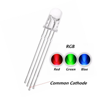 LED RGB Red Green Blue 4P Clear 5mm CLEAR Common Cathode