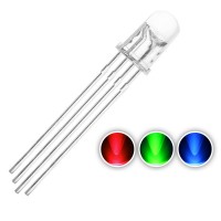 LED RGB Red Green Blue 4P Clear 5mm CLEAR Common Anode